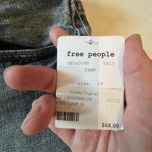 Free people denim shorts- 29